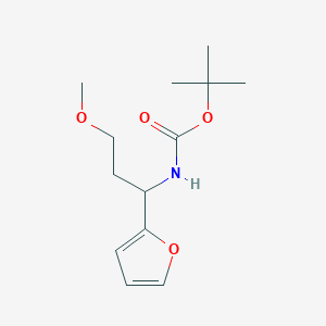 tert-butyl N-[1-(furan-2-yl)-3-methoxypropyl]carbamate