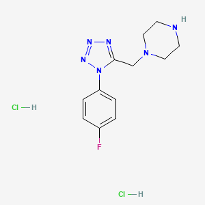 1-{[1-(4-fluorophenyl)-1H-tetrazol-5-yl]methyl}piperazine dihydrochloride