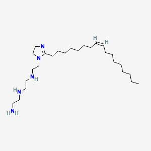 molecular formula C26H53N5 B14482671 N-(2-Aminoethyl)-N'-(2-(2-(8Z)-8-heptadecenyl-4,5-dihydro-1H-imidazol-1-yl)ethyl)1,2-ethanediamine CAS No. 65817-50-7