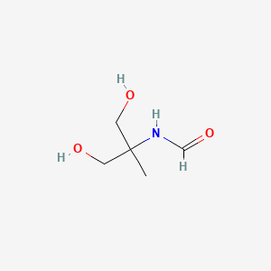 molecular formula C5H11NO3 B14482682 N-(1,3-Dihydroxy-2-methylpropan-2-yl)formamide CAS No. 66671-84-9