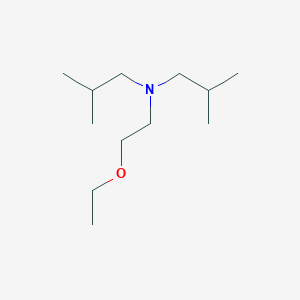 molecular formula C12H27NO B14482684 N-(2-Ethoxyethyl)-2-methyl-N-(2-methylpropyl)propan-1-amine CAS No. 64080-49-5
