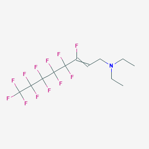 molecular formula C12H13F12N B14482709 N,N-Diethyl-3,4,4,5,5,6,6,7,7,8,8,8-dodecafluorooct-2-en-1-amine CAS No. 67490-96-4