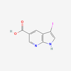 molecular formula C8H5IN2O2 B1448273 3-Iodo-7-azaindole-5-carboxylic acid CAS No. 1060816-80-9