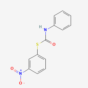 molecular formula C13H10N2O3S B14482738 S-(3-Nitrophenyl) phenylcarbamothioate CAS No. 64651-85-0