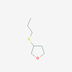 molecular formula C7H14OS B14482752 3-(Propylsulfanyl)oxolane CAS No. 64823-90-1