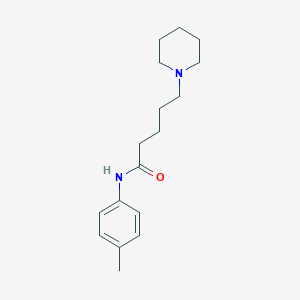 molecular formula C17H26N2O B14482771 N-(4-Methylphenyl)-5-(piperidin-1-yl)pentanamide CAS No. 65783-59-7