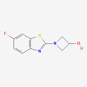 molecular formula C10H9FN2OS B1448278 1-(6-Fluorobenzo[d]thiazol-2-yl)azetidin-3-ol CAS No. 1421468-70-3
