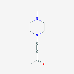 molecular formula C9H14N2O B14482786 4-(4-Methylpiperazin-1-yl)but-3-yn-2-one CAS No. 67543-08-2