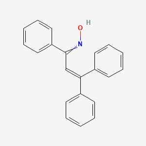 molecular formula C21H17NO B14482812 N-(1,3,3-Triphenylprop-2-en-1-ylidene)hydroxylamine CAS No. 65642-47-9