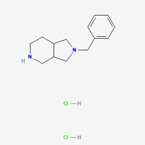 molecular formula C14H22Cl2N2 B1448282 2-Benzyloctahydro-1H-pyrrolo[3,4-c]pyridine Dihydrochloride CAS No. 1187927-49-6