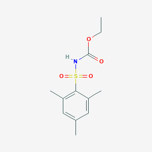 molecular formula C12H17NO4S B14482857 Ethyl (2,4,6-trimethylbenzene-1-sulfonyl)carbamate CAS No. 63924-89-0