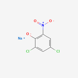 molecular formula C6H2Cl2NNaO3 B14482894 Phenol, 2,4-dichloro-6-nitro-, sodium salt CAS No. 64047-88-7