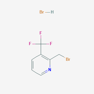 molecular formula C7H6Br2F3N B1448291 2-(溴甲基)-3-(三氟甲基)吡啶氢溴酸盐 CAS No. 1956318-54-9