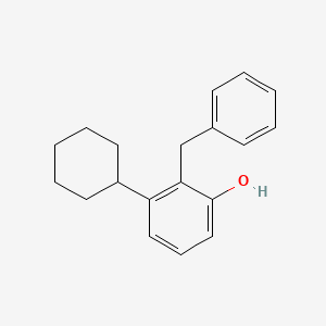 molecular formula C19H22O B14482952 2-Benzyl-3-cyclohexylphenol CAS No. 64423-51-4