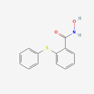 molecular formula C13H11NO2S B14482966 N-Hydroxy-2-(phenylsulfanyl)benzamide CAS No. 65765-04-0