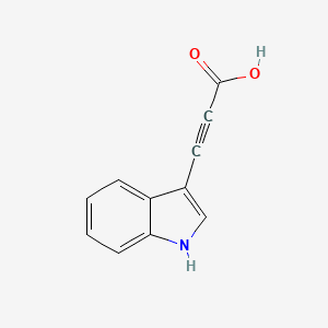 molecular formula C11H7NO2 B1448297 3-(1H-indol-3-yl)prop-2-ynoic acid CAS No. 144615-47-4
