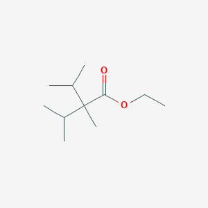 molecular formula C11H22O2 B14482978 Ethyl 2,3-dimethyl-2-(propan-2-yl)butanoate CAS No. 63791-89-9