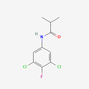 molecular formula C10H10Cl2FNO B14482989 N-(3,5-Dichloro-4-fluorophenyl)-2-methylpropanamide CAS No. 64732-58-7