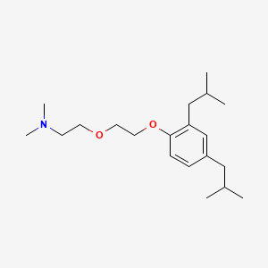 molecular formula C20H35NO2 B14482994 Diisobutylphenoxyethoxyethyldimethylamine CAS No. 66027-99-4