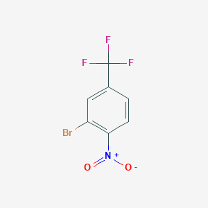 molecular formula C7H3BrF3NO2 B144830 2-Bromo-1-nitro-4-(trifluoromethyl)benzene CAS No. 132839-58-8