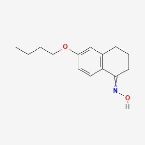 molecular formula C14H19NO2 B14483069 N-(6-Butoxy-3,4-dihydronaphthalen-1(2H)-ylidene)hydroxylamine CAS No. 66361-89-5