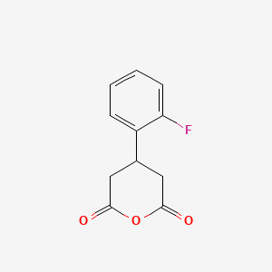 molecular formula C11H9FO3 B1448309 4-(2-fluorophenyl)dihydro-2H-pyran-2,6(3H)-dione CAS No. 1267275-37-5
