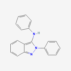 molecular formula C19H15N3 B14483101 N,2-Diphenyl-2H-indazol-3-amine CAS No. 63866-09-1