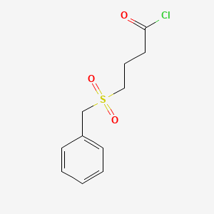 molecular formula C11H13ClO3S B1448312 4-(Benzylsulfonyl)butanoyl chloride CAS No. 1706462-05-6