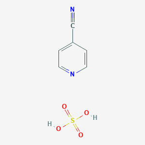molecular formula C6H6N2O4S B14483134 Pyridine-4-carbonitrile;sulfuric acid CAS No. 64306-19-0