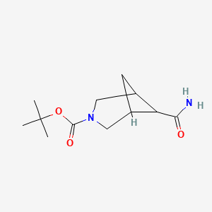 molecular formula C12H20N2O3 B1448314 3-Boc-3-azabicyclo[3.1.1]heptane-6-carboxamide CAS No. 1392803-91-6