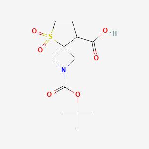 2-(Tert-butoxycarbonyl)-5-thia-2-azaspiro[3.4]octane-8-carboxylic acid 5,5-dioxide