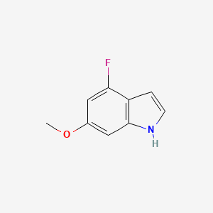 molecular formula C9H8FNO B1448316 4-fluoro-6-methoxy-1H-indole CAS No. 1227573-64-9