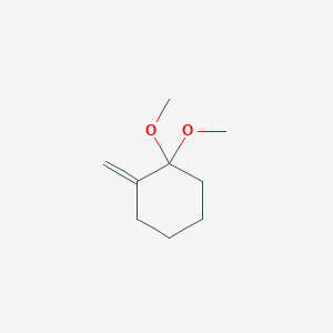 molecular formula C9H16O2 B14483187 1,1-Dimethoxy-2-methylidenecyclohexane CAS No. 65818-17-9