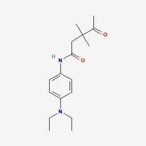 molecular formula C17H26N2O2 B14483191 N-[4-(Diethylamino)phenyl]-3,3-dimethyl-4-oxopentanamide CAS No. 65833-97-8