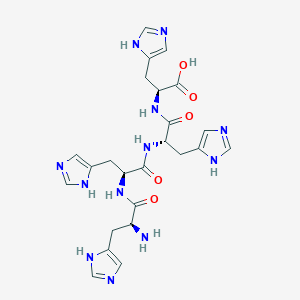 molecular formula C24H30N12O5 B14483214 L-Histidyl-L-histidyl-L-histidyl-L-histidine CAS No. 64134-28-7