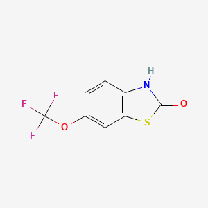 molecular formula C8H4F3NO2S B1448322 6-(Trifluoromethoxy)benzo[d]thiazol-2(3H)-one CAS No. 1188047-00-8