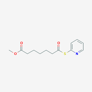 molecular formula C13H17NO3S B14483220 Methyl 7-oxo-7-[(pyridin-2-yl)sulfanyl]heptanoate CAS No. 64888-98-8