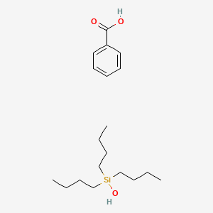 molecular formula C19H34O3Si B14483247 Benzoic acid--tributylsilanol (1/1) CAS No. 64482-96-8