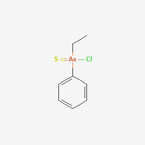 molecular formula C8H10AsClS B14483286 Ethyl(phenyl)arsinothioic chloride CAS No. 64019-69-8