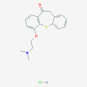 molecular formula C18H20ClNO2S B144833 6-(2-Dimethylaminoethoxy)dibenzo(b,f)thiepin-10(11H)-one hydrochloride CAS No. 125981-89-7