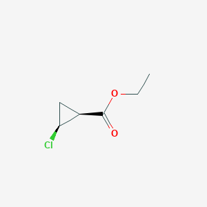 molecular formula C6H9ClO2 B14483315 Ethyl (1S,2S)-2-chlorocyclopropane-1-carboxylate CAS No. 65475-67-4