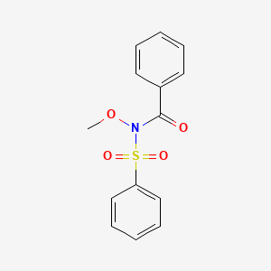 molecular formula C14H13NO4S B14483332 N-(Benzenesulfonyl)-N-methoxybenzamide CAS No. 64991-14-6