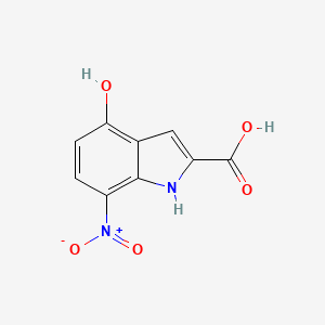 4-Hydroxy-7-nitroindole-2-carboxylic acid