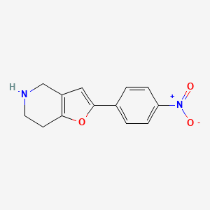 2-(4-nitrophenyl)-4H,5H,6H,7H-furo[3,2-c]pyridine