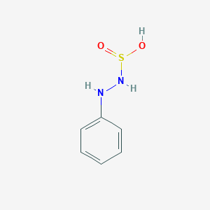 molecular formula C6H8N2O2S B14483464 Hydrazinesulfinic acid, 2-phenyl- CAS No. 66003-61-0