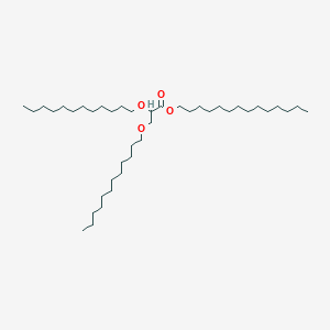 molecular formula C41H82O4 B14483477 Tetradecyl 2,3-bis(dodecyloxy)propanoate CAS No. 64713-53-7