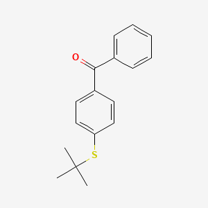 molecular formula C17H18OS B14483493 [4-(tert-Butylsulfanyl)phenyl](phenyl)methanone CAS No. 66084-79-5