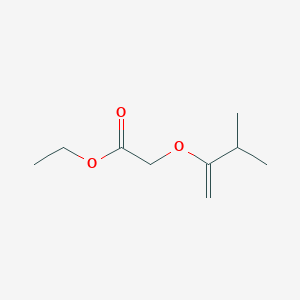 molecular formula C9H16O3 B14483540 Ethyl [(3-methylbut-1-en-2-yl)oxy]acetate CAS No. 64825-57-6