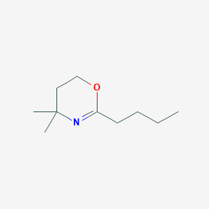 molecular formula C10H19NO B14483552 2-Butyl-4,4-dimethyl-5,6-dihydro-4H-1,3-oxazine CAS No. 66222-52-4