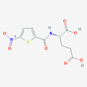 molecular formula C10H10N2O7S B14483567 N-(5-Nitrothiophene-2-carbonyl)-L-glutamic acid CAS No. 64624-39-1